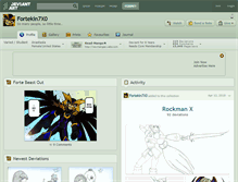 Tablet Screenshot of fortekin7x0.deviantart.com