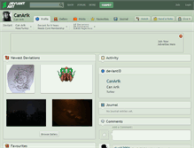 Tablet Screenshot of canarik.deviantart.com