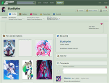 Tablet Screenshot of blueblythe.deviantart.com