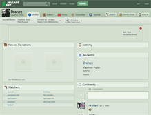 Tablet Screenshot of dronez.deviantart.com