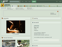 Tablet Screenshot of petertan.deviantart.com