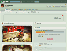 Tablet Screenshot of la-baroque.deviantart.com