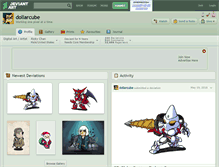 Tablet Screenshot of dollarcube.deviantart.com