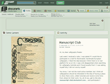 Tablet Screenshot of obscurarts.deviantart.com