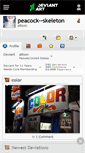 Mobile Screenshot of peacock--skeleton.deviantart.com