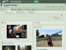 Tablet Screenshot of peacock--skeleton.deviantart.com