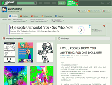 Tablet Screenshot of alexhocking.deviantart.com