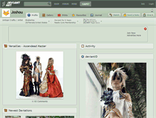Tablet Screenshot of joshou.deviantart.com