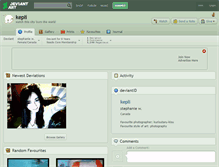 Tablet Screenshot of kepli.deviantart.com
