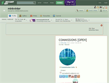 Tablet Screenshot of mintwinter.deviantart.com