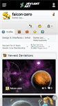 Mobile Screenshot of falcon-zero.deviantart.com