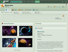 Tablet Screenshot of falcon-zero.deviantart.com