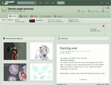 Tablet Screenshot of demon-angel-princess.deviantart.com