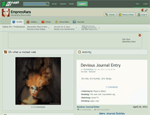 Tablet Screenshot of empressrara.deviantart.com