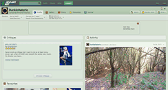 Desktop Screenshot of dunklematerie.deviantart.com