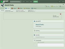 Tablet Screenshot of maned-husky.deviantart.com