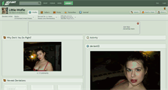 Desktop Screenshot of little-wolfie.deviantart.com