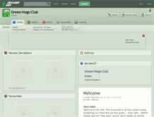 Tablet Screenshot of green-hogs-club.deviantart.com