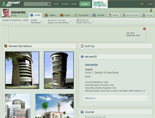 Tablet Screenshot of movente.deviantart.com