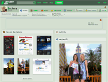 Tablet Screenshot of excitera.deviantart.com
