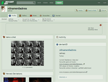 Tablet Screenshot of n0namen0adress.deviantart.com