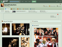 Tablet Screenshot of banzaiproductions.deviantart.com