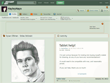 Tablet Screenshot of hayleymayo.deviantart.com