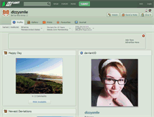Tablet Screenshot of dizzysmile.deviantart.com