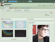 Tablet Screenshot of majesticskull.deviantart.com