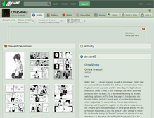 Tablet Screenshot of chiaspoku.deviantart.com