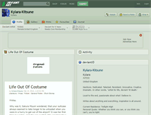Tablet Screenshot of kylara-kitsune.deviantart.com