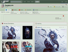 Tablet Screenshot of dangmylinh.deviantart.com