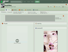Tablet Screenshot of boykitten.deviantart.com