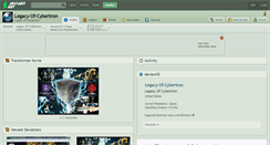 Desktop Screenshot of legacy-of-cybertron.deviantart.com