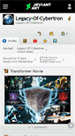 Mobile Screenshot of legacy-of-cybertron.deviantart.com