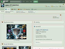 Tablet Screenshot of legacy-of-cybertron.deviantart.com