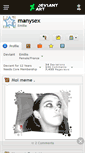 Mobile Screenshot of manysex.deviantart.com