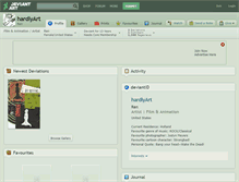 Tablet Screenshot of hardlyart.deviantart.com