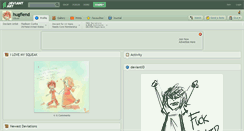 Desktop Screenshot of hugfiend.deviantart.com