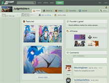 Tablet Screenshot of judgenotme.deviantart.com