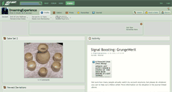 Desktop Screenshot of dreamingexperience.deviantart.com