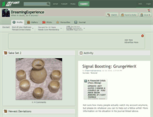 Tablet Screenshot of dreamingexperience.deviantart.com