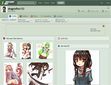 Tablet Screenshot of dragonfire133.deviantart.com