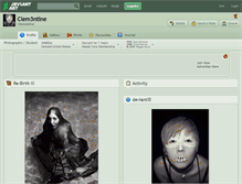 Tablet Screenshot of clem3ntine.deviantart.com