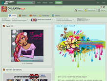 Tablet Screenshot of gothickitta.deviantart.com