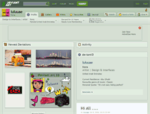 Tablet Screenshot of luluuae.deviantart.com