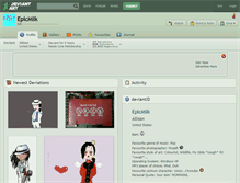 Tablet Screenshot of epicmilk.deviantart.com