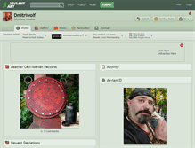 Tablet Screenshot of dmitriwolf.deviantart.com