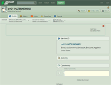 Tablet Screenshot of cv01-hatsunemiku.deviantart.com