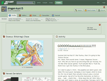 Tablet Screenshot of dragon-kun15.deviantart.com